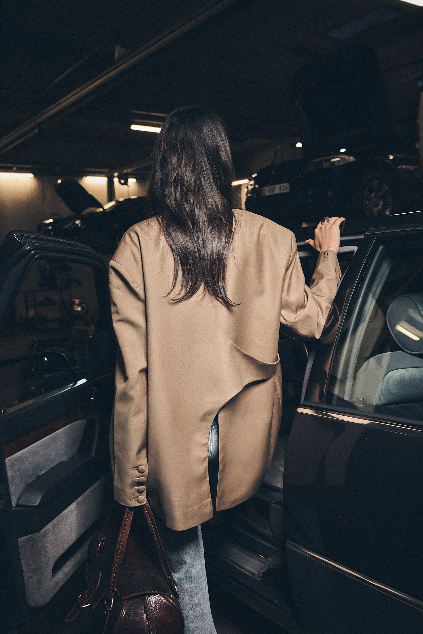 FREE PALESTINE - Camel open back blazer